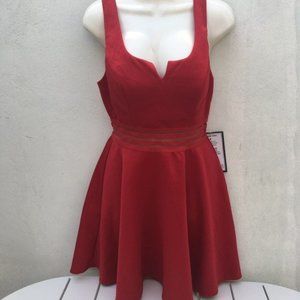 city studio red formal dress